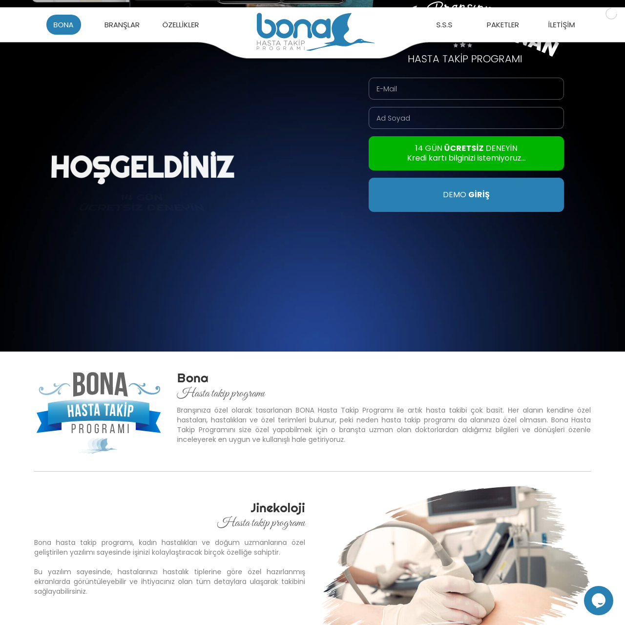Bona Hasta Takip Yazılımı