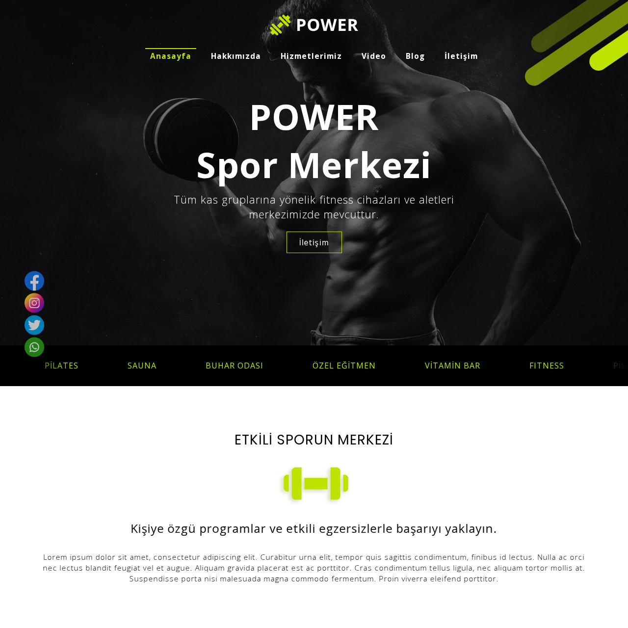 ( Statik ) | Pilates - Spor Salonu